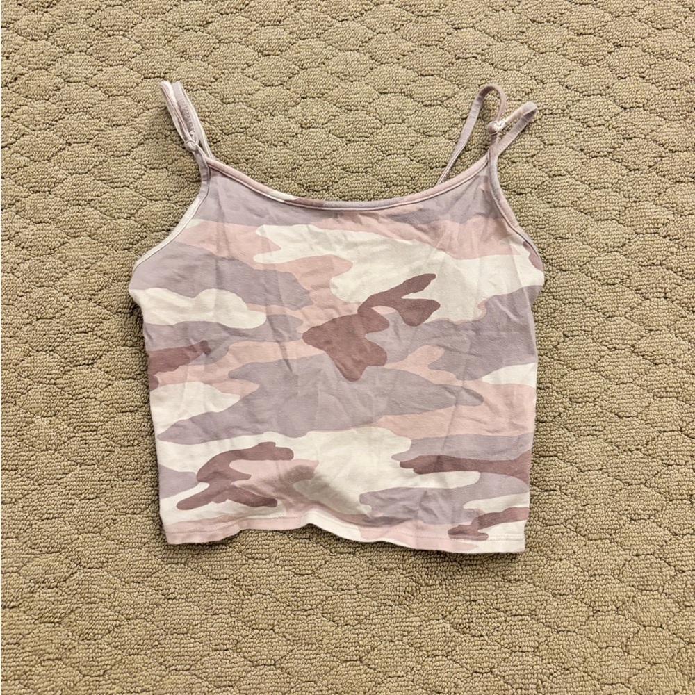 American Eagle Outfitters Pink Tan Sleeveless Camisole